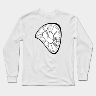 Wobbly classic clock Long Sleeve T-Shirt